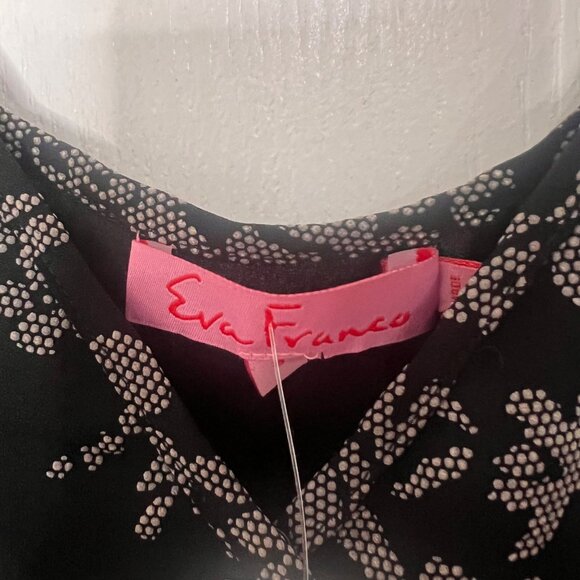 Eva Franco For Anthropologie Floral Jumpsuit Size 8‎ Black & White NWT - Picture 5 of 11